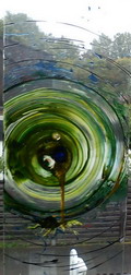 glasbild grn ist leben